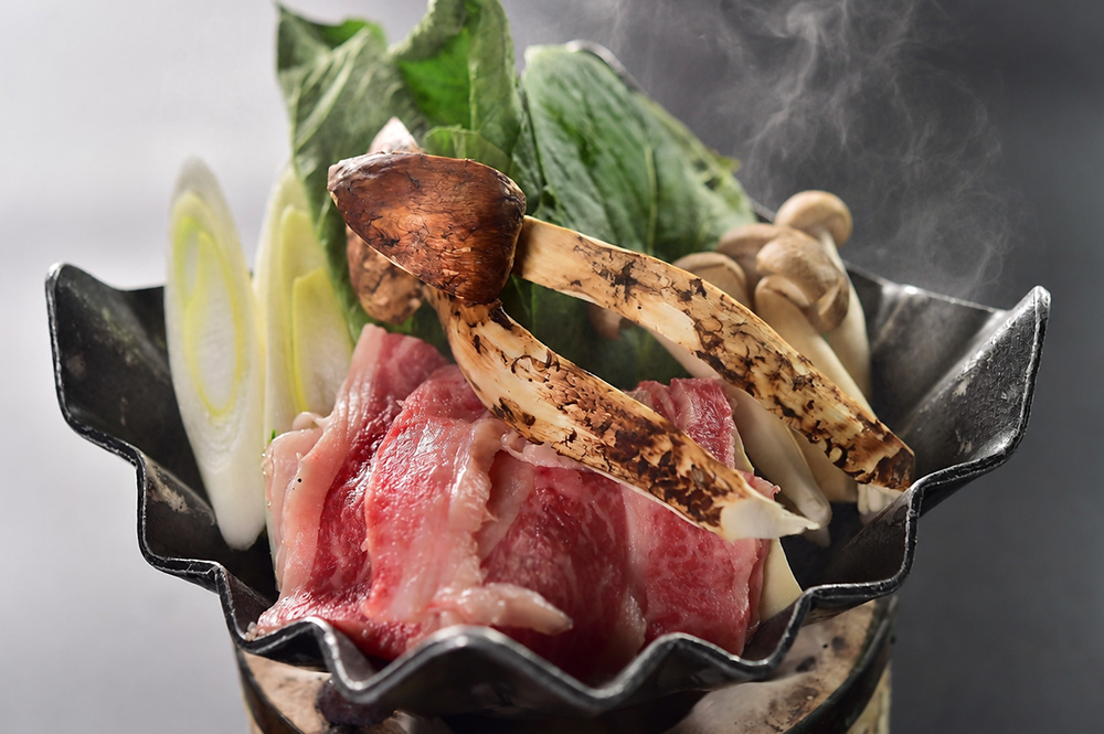 松茸づくし会席のお料理